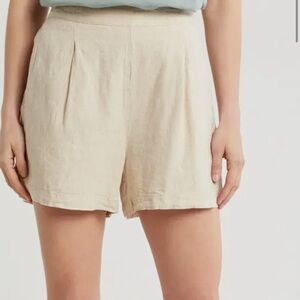 Madewell Cream High Waist Shorts
